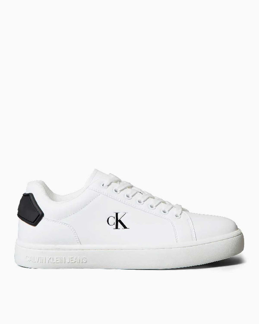 Calvin Klein Rome Yama Detaylı Topuk Erkek Sneaker Bright White/Black