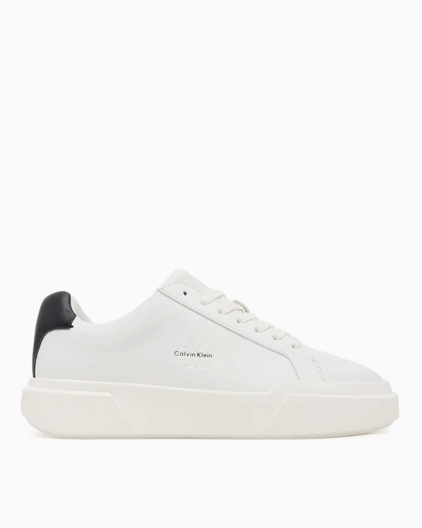 Calvin Klein Minerva Kısa Kalın Topuklu Kadın Sneaker Bright White/Black