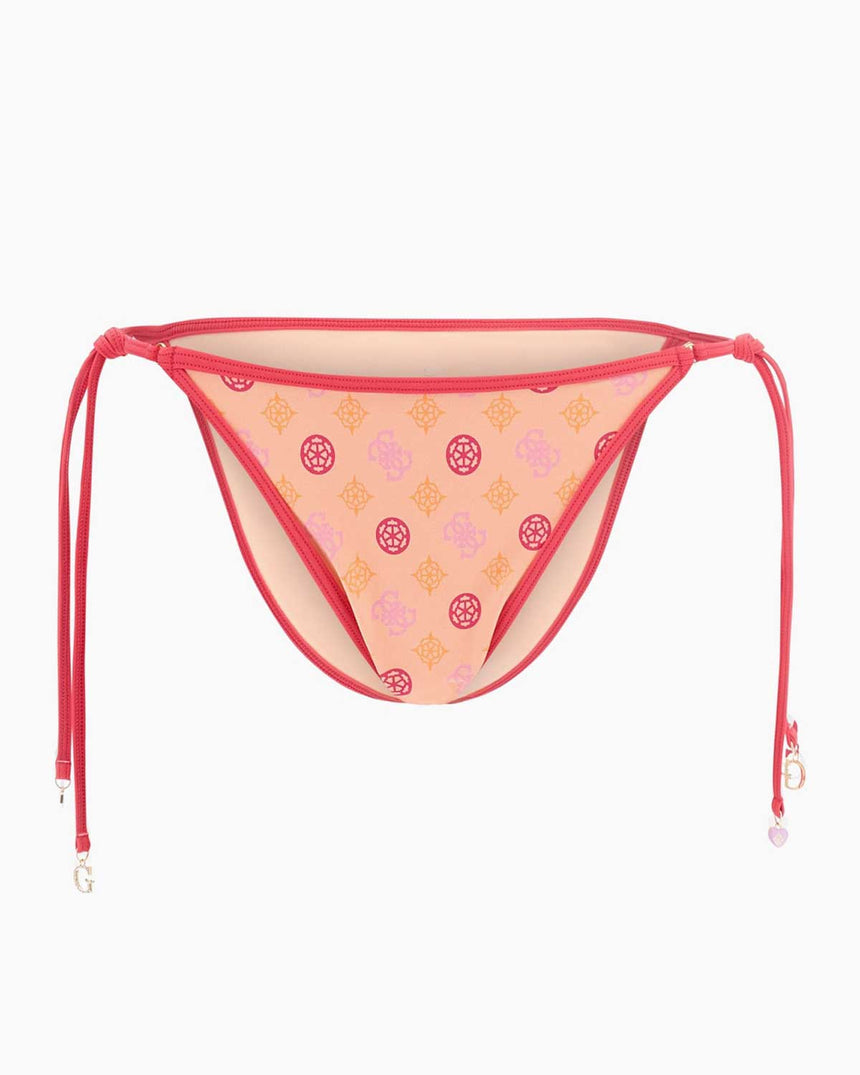 Guess String Brief Bikini Altı Summer Peony Orange
