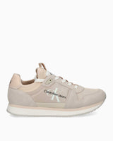 Calvin Klein Runner Sock Lace Up Runner Kadın Sneaker Eggshell/Whisper Pink