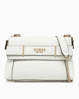 Guess Anadela Zincir Detaylı Omuz Çantası White