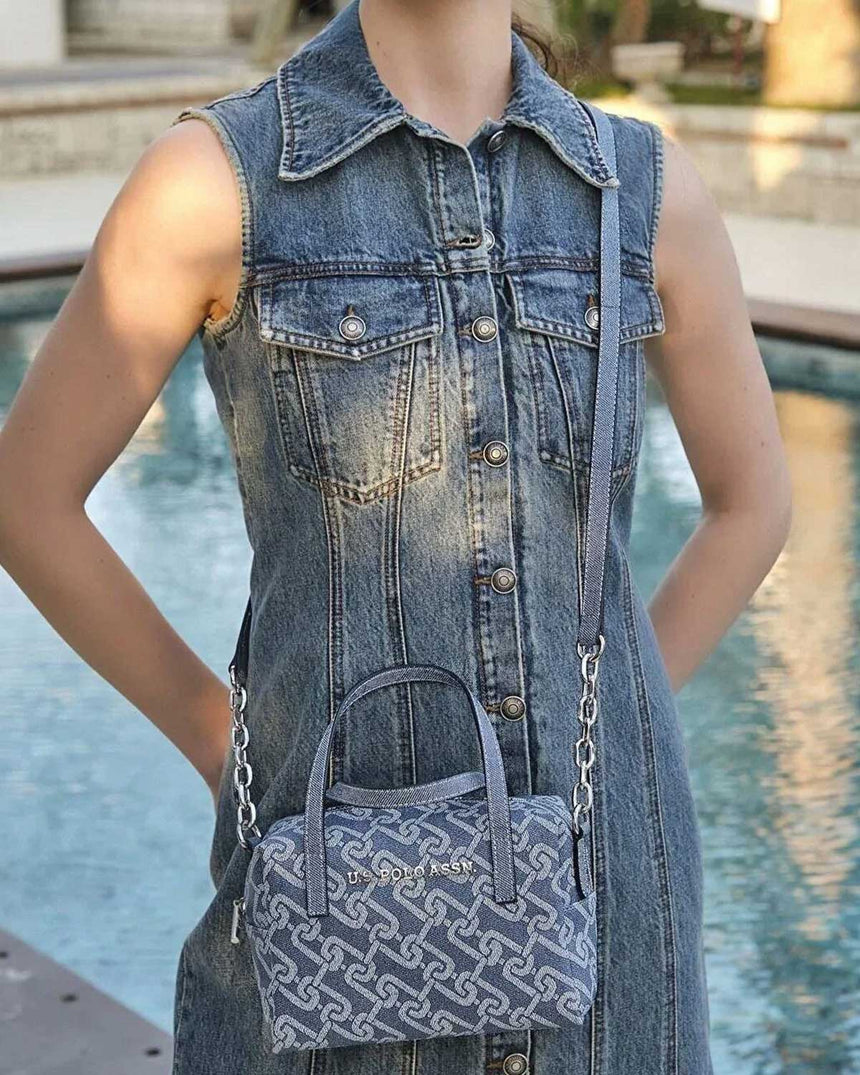 Us Polo Assn Çapraz Askılı Kadın Çantası Denim - Denim