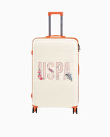 Us Polo Assn Logolu Kabin Boy Valiz Beyaz
