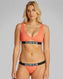 Calvin Klein Swim Tops Logolu Bralet Dazzling Coral