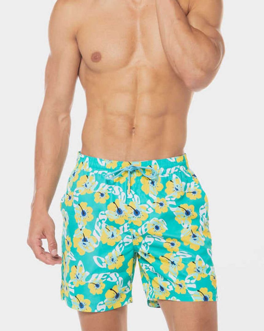 Guess Swimtrunk Bottoms Deniz Şortu Light Blue