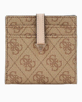 Guess Laurel Slg Card Case Monogram Kartlık Latte Logo