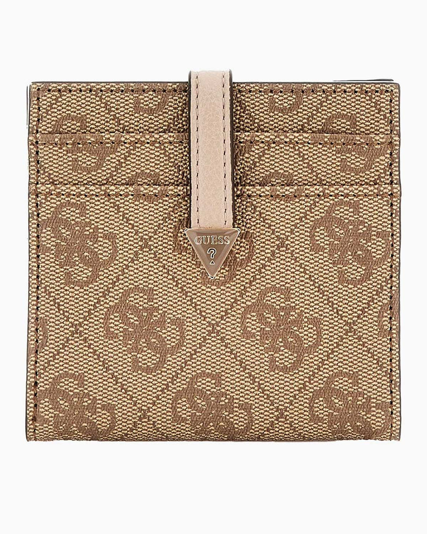 Guess Laurel Slg Card Case Monogram Kartlık Latte Logo