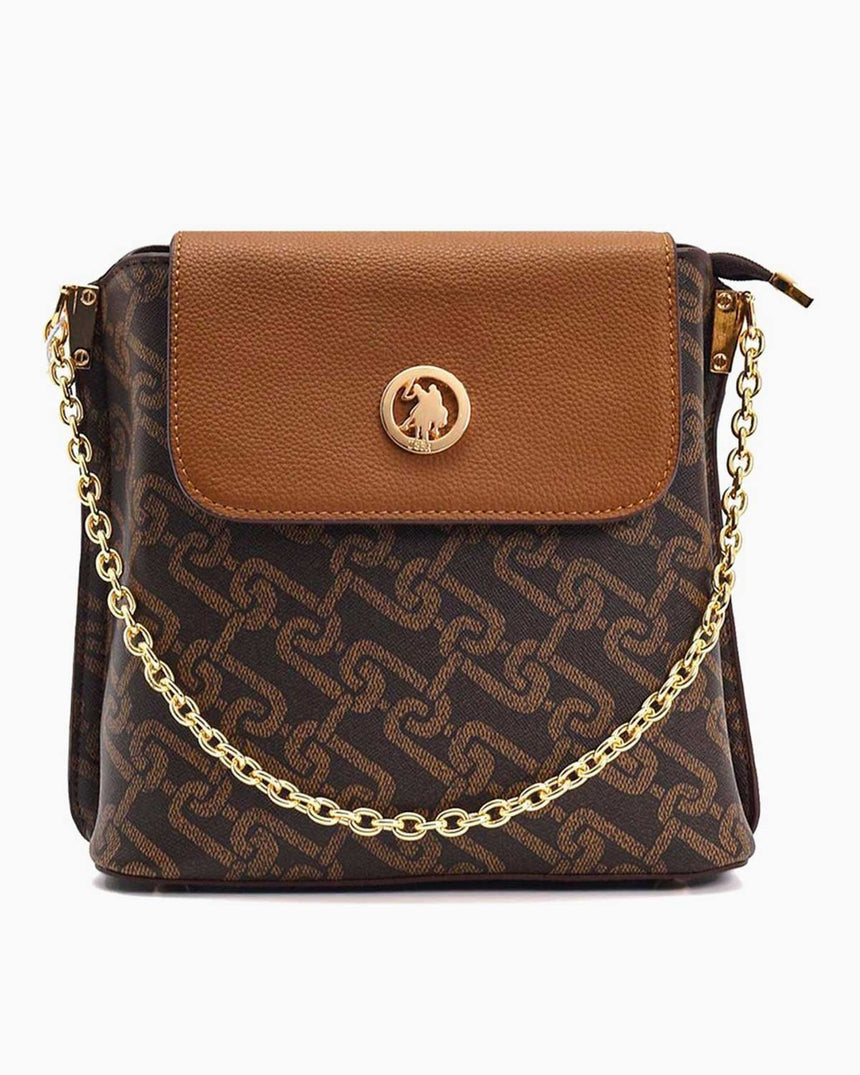 Us Polo Assn Çapraz Askılı Kadın Çantası Kahve - Taba