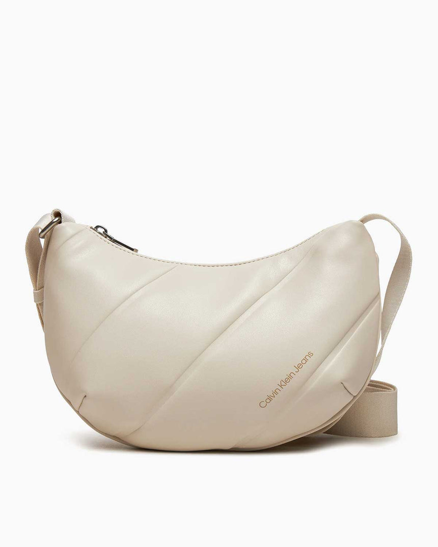 Calvin Klein Quilted Crossover Çapraz Askılı Çanta Beige