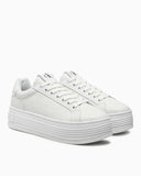 Calvin Klein Jeans Bold Platform Low Top Sneakers Triple Bright White