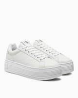 Calvin Klein Jeans Bold Platform Low Top Sneakers Triple Bright White
