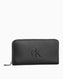 Calvin Klein Sculpted Deboss Fermuarlı Kadın Cüzdan Black