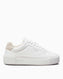 Calvin Klein FF Cupsole Lace Up W/Ml Lth Kadın Sneaker White/Stony Beige