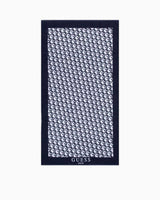 Guess Beach Towel Logolu Plaj Havlusu Gj Double Layer Blue