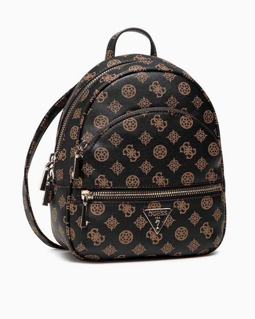 Guess Manhattan Logo Kadın Sırt Çantası Kahverengi
