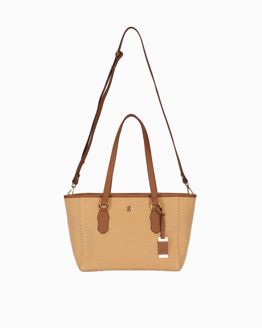 Us Polo Assn Aksesuar Detaylı Omuz Çantası Bej - Taba