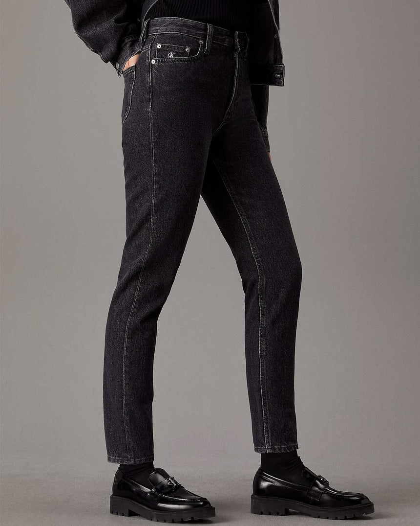 Calvin Klein Tapered Mom Jean Pantolon Denim Grey