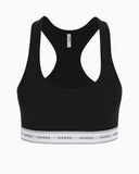 Gues Carrie Logolu Bralette Jet Black