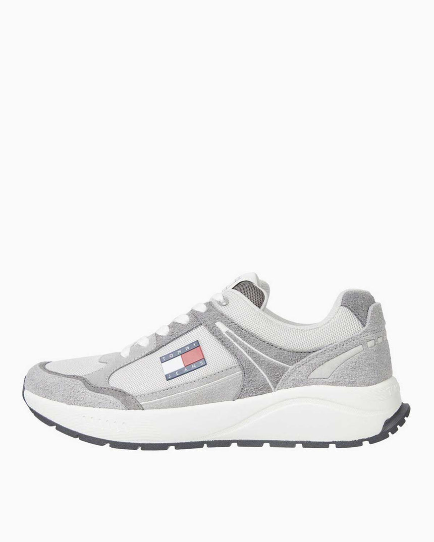 Tommy Jeans Runner Mix Material Sneaker Grey