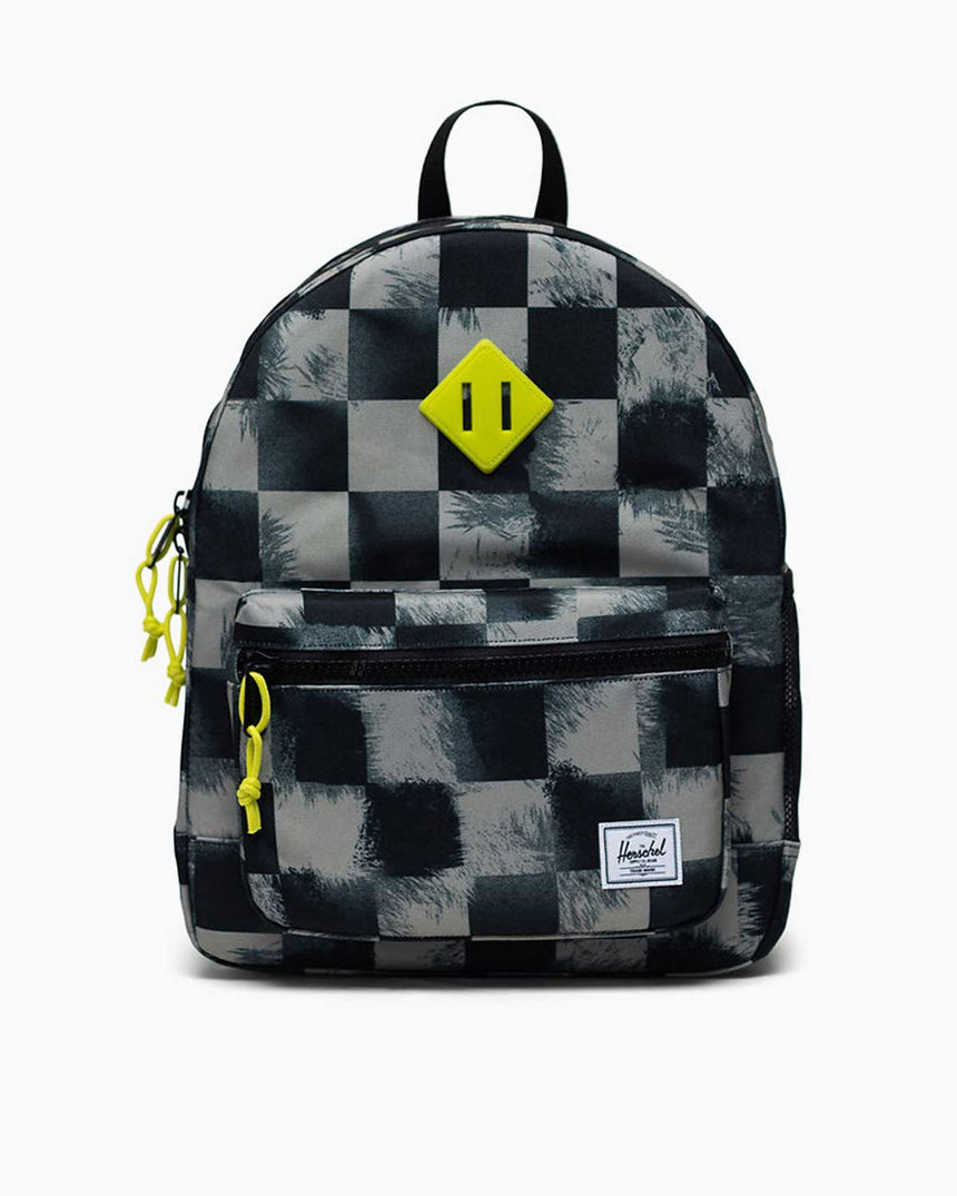 Herschel Heritage Youth Backpack Sırt Çantası Black Stencil Checker
