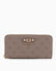 Guess Gerty Slg Large Zip Around Cüzdan Dark Taupe