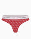 Guess Carrie Thong Monogram Külot Heart Red Aop