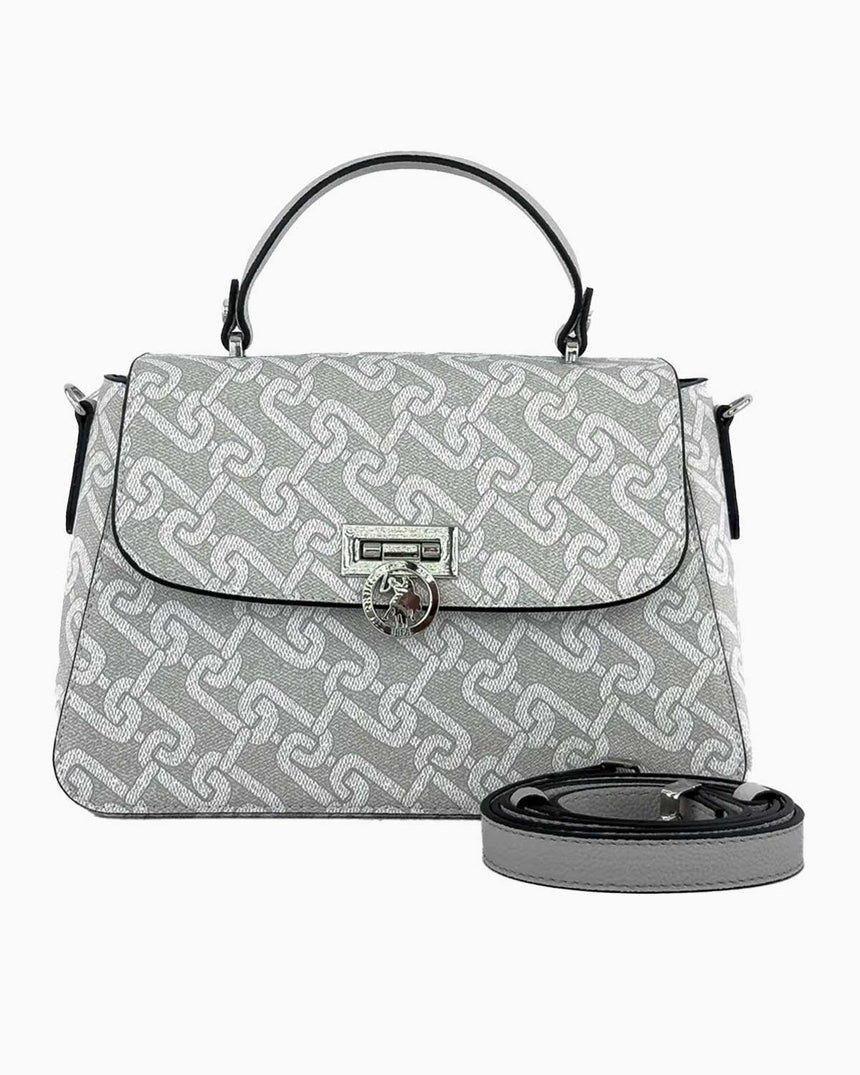 Us Polo Assn Çapraz Askılı Çanta Beyaz - Gri