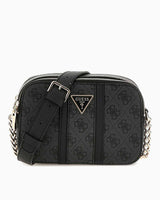 Guess Noreen Mini Sling Zincir Detaylı Çapraz Askılı Çanta Coal Logo