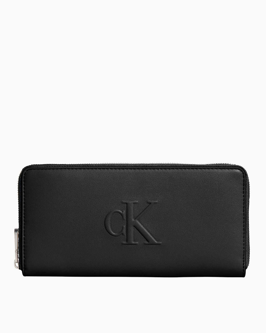 Calvin Klein Sculpted Logolu Cüzdan Black