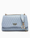 Guess Betula Convertible Flap Zincir Detaylı Parlak Omuz Çantası Stormy Blue