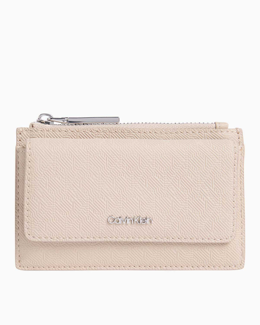Calvin Klein Must Zip Flap Cüzdan Crockery