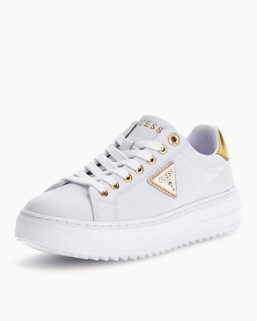Guess Denesa12 Logolu Sneaker White Gold