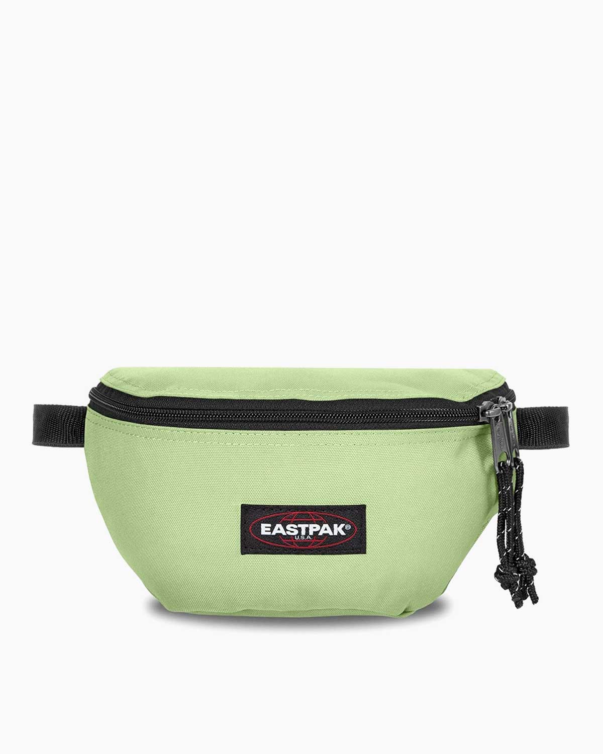 95s EASTPAK ウエストポーチ バッグ usa製 グリーン USED 90年代 イーストパック 茶レザーと緑コーデュラのコンビ ウエスト