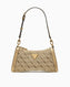 Guess Satchel Top Zip Shoulder Omuz Çantası Latte Logo