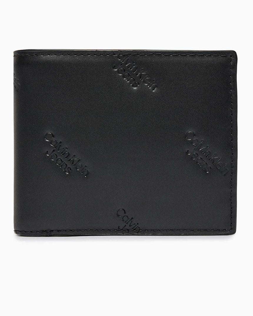 Calvin Klein Logo Print Bifold Cüzdan Black