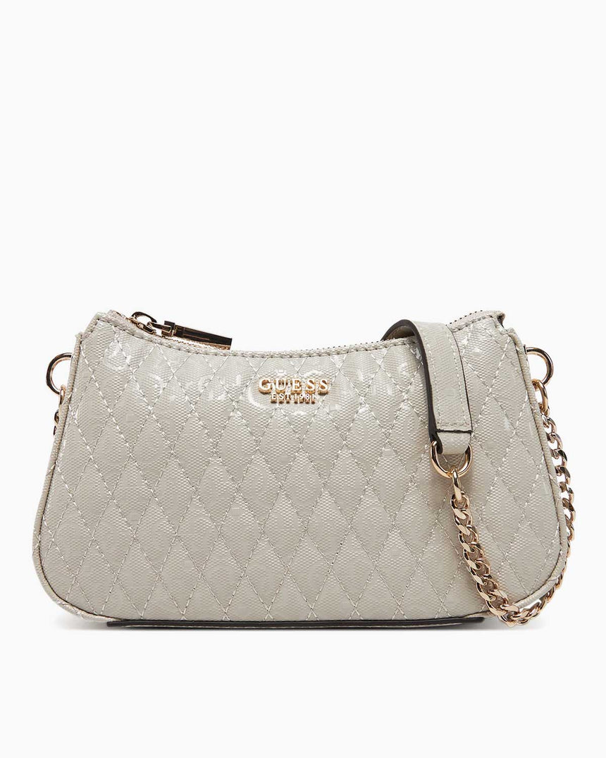 Guess Betula Zincir Detaylı Parlak Mini Çapraz Askılı Çanta Tau
