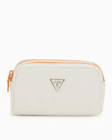 Guess Satchel Logolu Makyaj Çantası Stone Multi