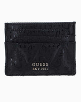 Guess Metal Logolu Kartlık Black