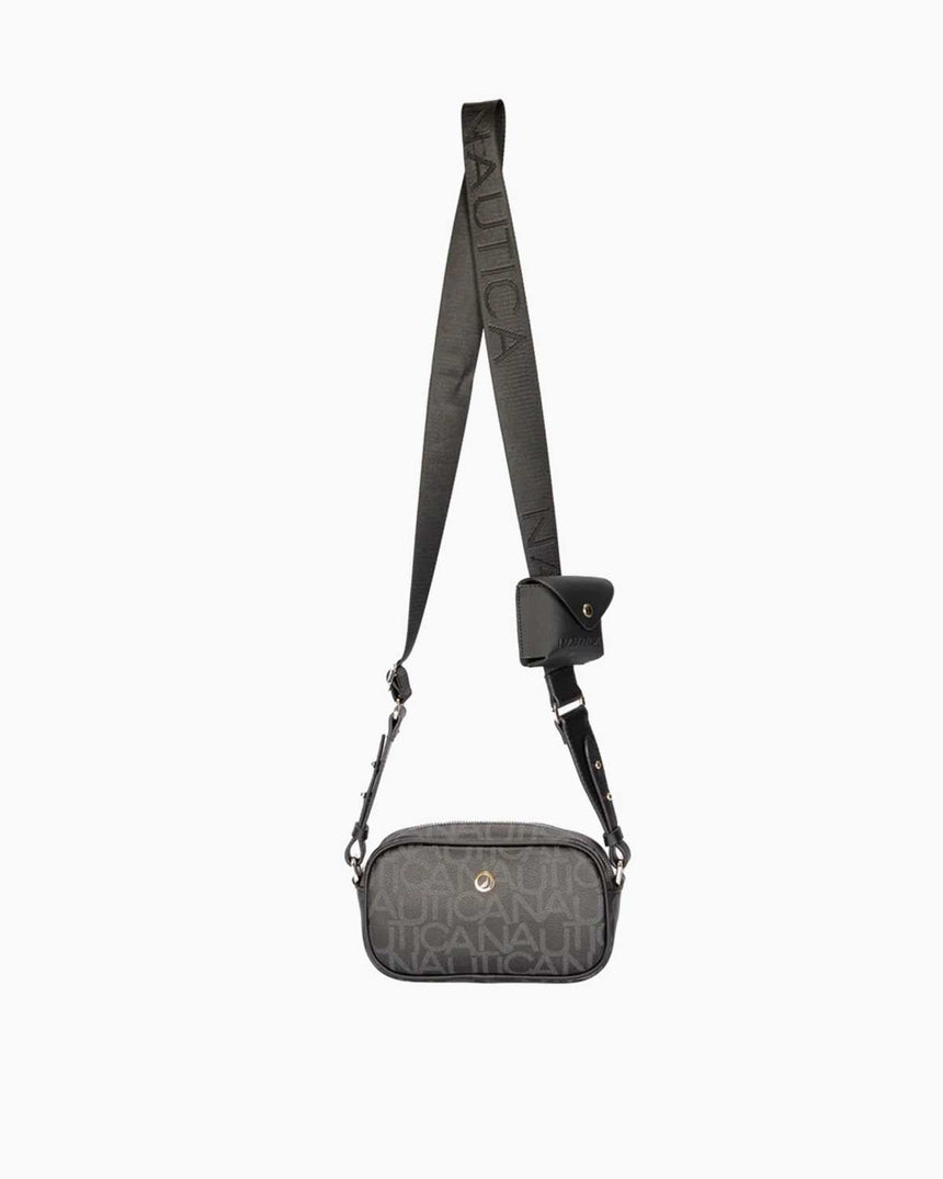 Nautica Mini Cüzdan Detaylı Çapraz Askılı Çanta Siyah