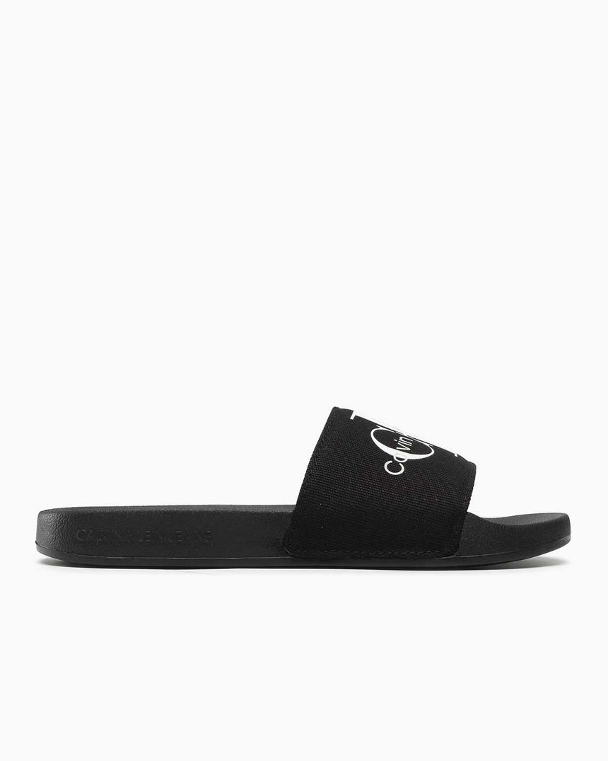 Calvin Klein Slide Monogram Flip Flops Logolu Terlik Black