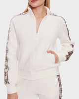 Guess Britney Logo Şeritli Fermuarlı Sweatshirt