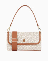 Tommy Hilfiger Monoplay Flap Çapraz Askılı Çanta Safari Canvas