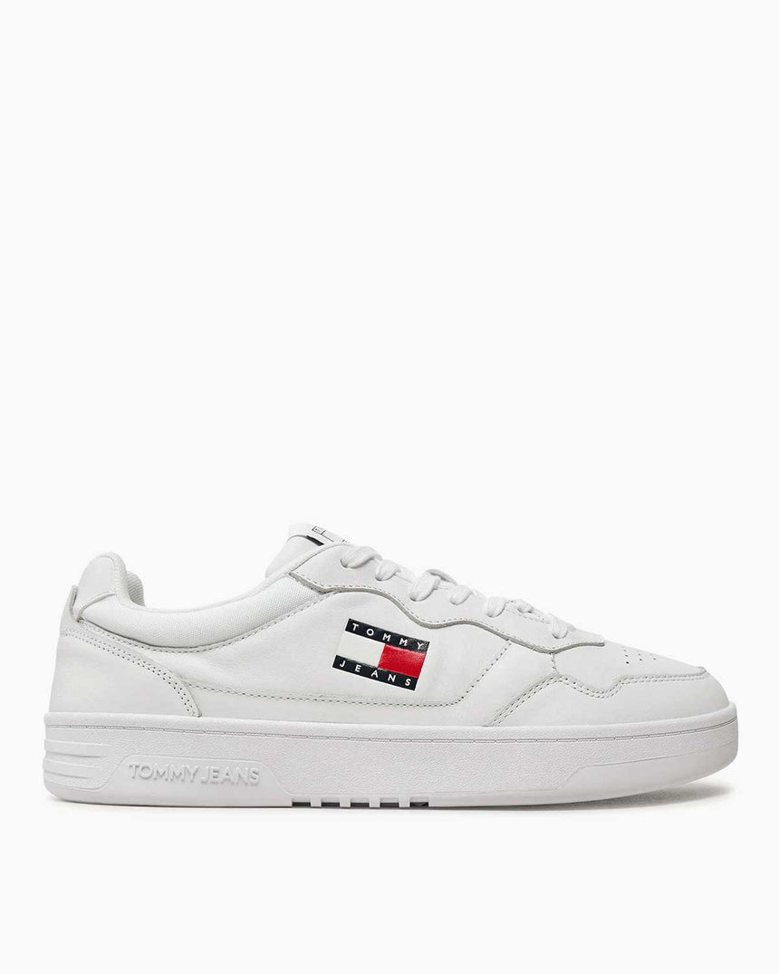 Tommy Jeans Cupsole Leather Essentials Sneaker White