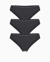 Guess 3Pack Basic Brief Logolu Külot Jet Black A996