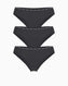 Guess 3Pack Basic Brief Logolu Külot Jet Black A996