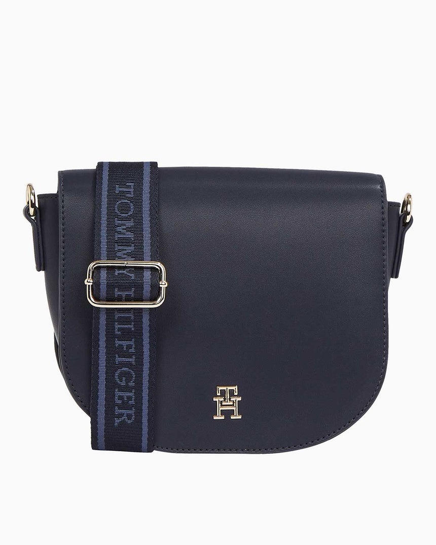 Tommy Hilfiger Logotape Saddle Çapraz Askılı Çanta Space Blue