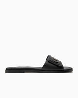 Calvin Klein Flat Slide Metal Logolu Terlik Black