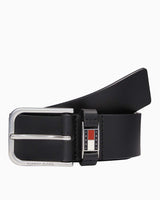 Tommy Hilfiger Leather Fixed Kemer Black
