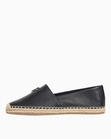 Tommy Hilfiger Logo Leather Espadrilles Ayakkabı Black