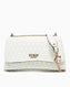 Guess Betula Convertible Flap Zincir Detaylı Parlak Omuz Çantası White